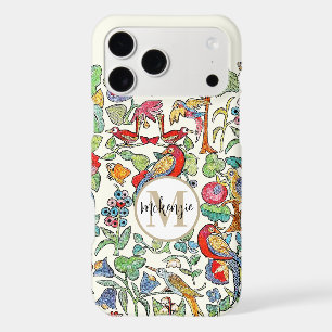 Monogram Vintage Faux Embroidered Pattern iphone