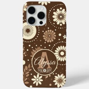 Monogram Vintage Floral Harmony iPhone 15 Pro Max Case