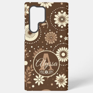 Monogram Vintage Floral Harmony Samsung Galaxy Case
