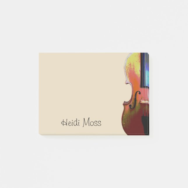 Monogram Violin Post-it Notes (Front)