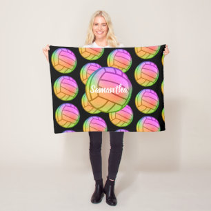 Monogram Volleyball Fleece Blanket