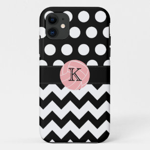 Monogram Volleyball Polka Dot Zigzag iPhone 5 Case
