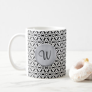 Monogram W Mug Monogram Initial Template