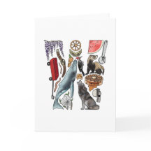 Monogram "W" note card