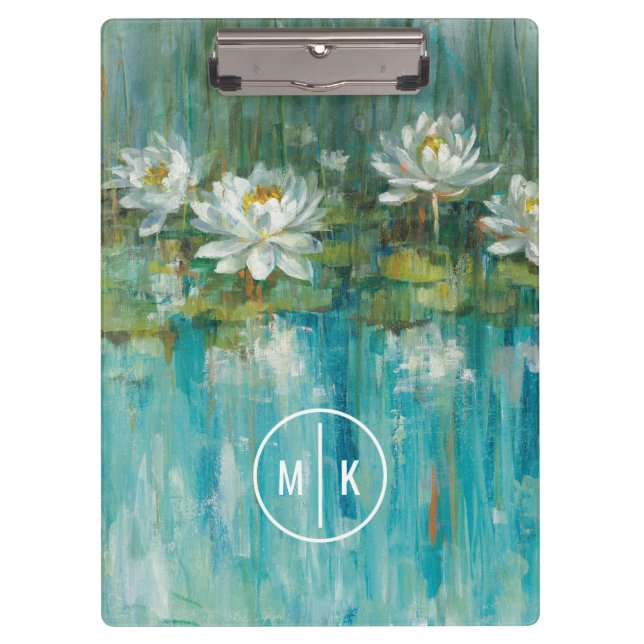 Monogram | Water Lily Pond Clipboard (Front)