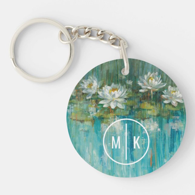 Monogram | Water Lily Pond Key Ring (Front)