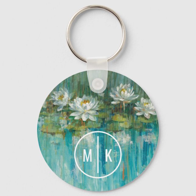 Monogram | Water Lily Pond Key Ring (Front)