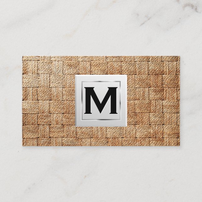 Monogram | Weave Business Card (Front)