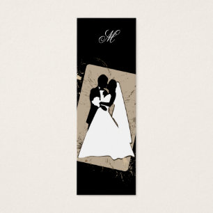 Monogram Wedding Bookmark