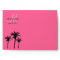 Monogram Wedding Invitation Envelopes Palm Trees
