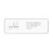 Monogram Wedding Invitation Simple Address Labels