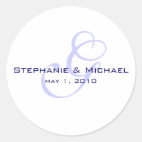 monogram wedding label