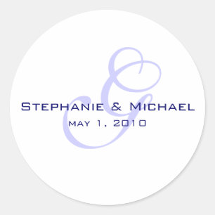 monogram wedding label