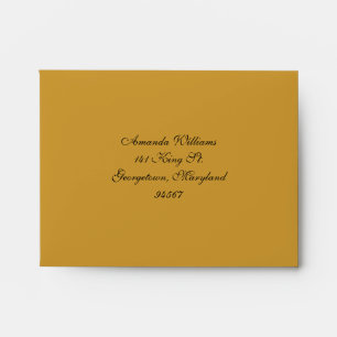 Monogram Wedding Line RSVP Envelope