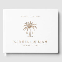 Monogram Wedding Logo Palm Tree