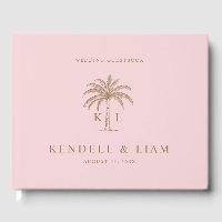 Monogram Wedding Logo Palm Tree