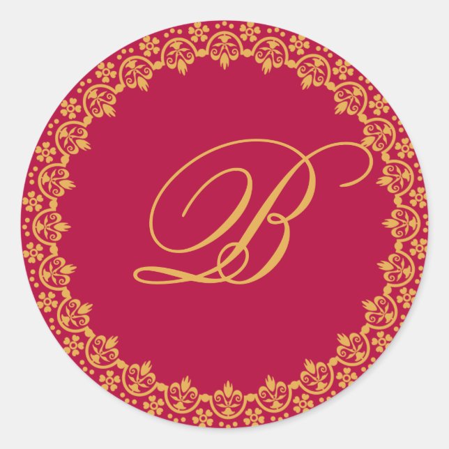 monogram wedding seal (Front)