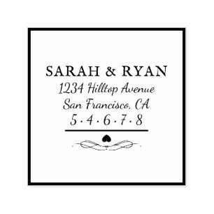 Monogram Wedding Self-inking Stamp