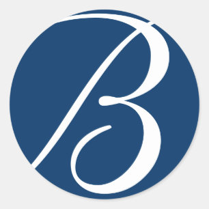 Monogram  Wedding Stickers