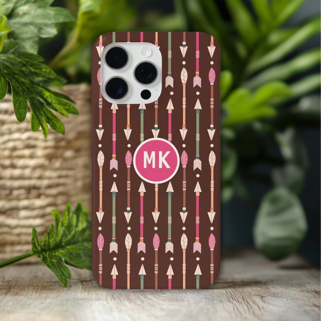 Monogram Western Boho Arrows Desert Cowgirl Case-Mate iPhone Case (Creator Uploaded)