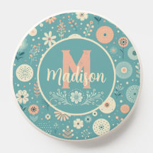 Monogram Whimsical Blooms