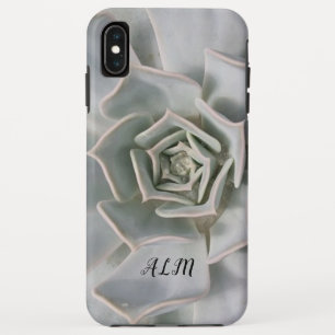 Monogram White Cactus Flower iPhone XS Max Case