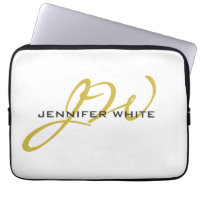 Monogram White Gold Colour Plain Modern Minimalist
