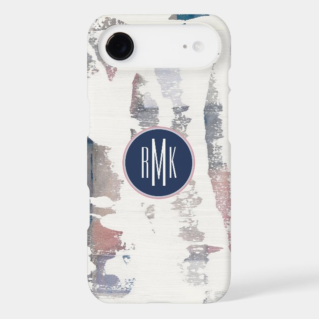 Monogram | White Out Crop Case-Mate iPhone Case (Back)