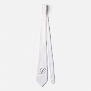 Monogram White Tie