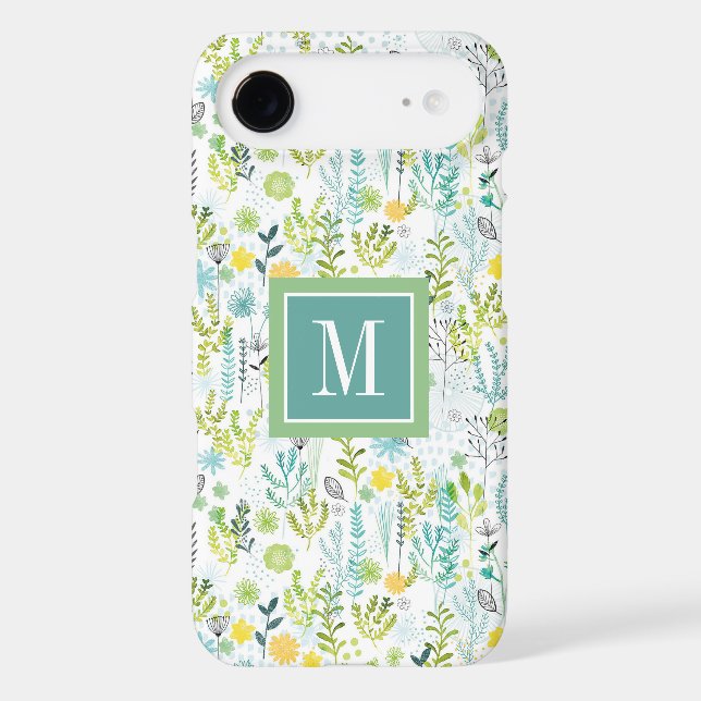 Monogram | Wild and Free Pattern Case-Mate iPhone Case (Back)