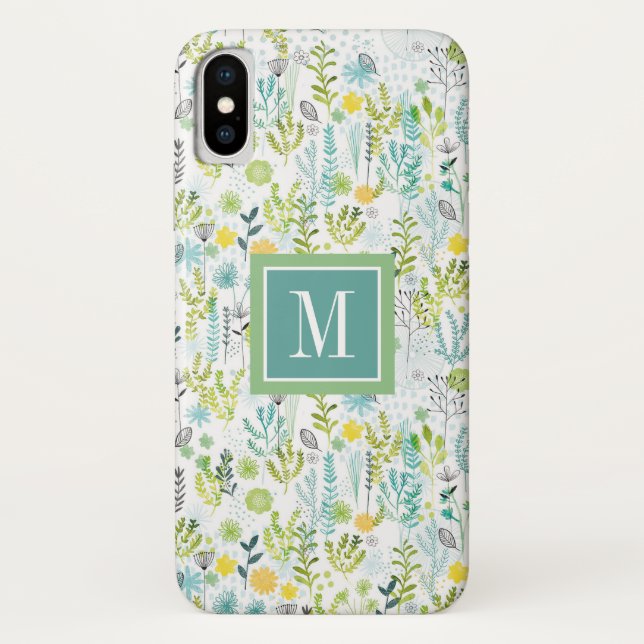 Monogram | Wild and Free Pattern Case-Mate iPhone Case (Back)