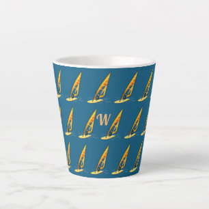 Monogram Windsurfing Latte Mug