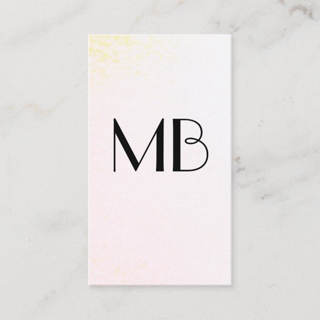 Monogram Wine Business Card (Front)