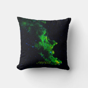 Monogram, Witch Head Nebula deep space image Cushion