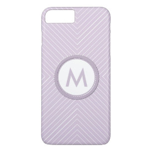 Monogram with chevron pattern iPhone 8 plus/7 plus case