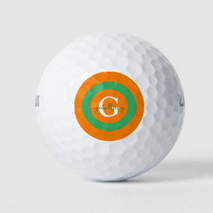 Monogram with Name   Personalised - Golf Balls