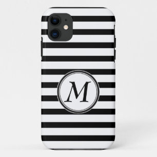 Monogram with Stripes iPhone 11 Case