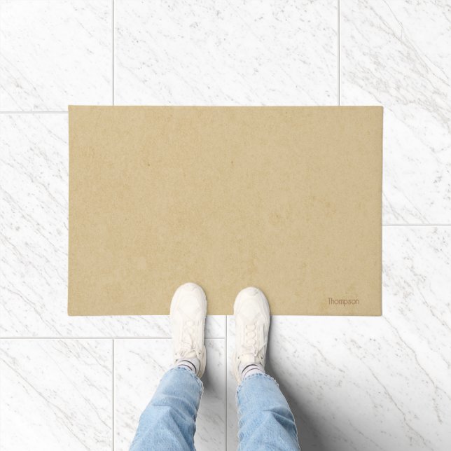Monogram wooden scrapbook paper background doormat (Indoor)