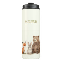 Monogram woodland forest animals