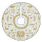 Monogram Woodland Holiday Tree Skirt / Gold