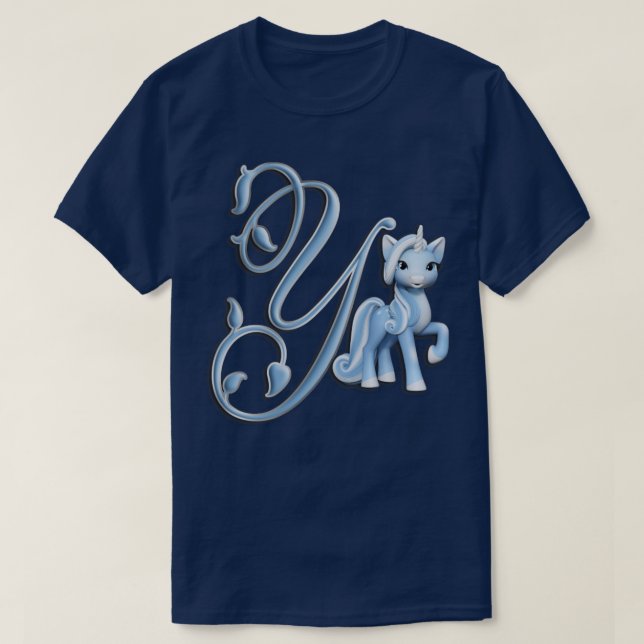 Monogram Y Custom Unicorn T-Shirt (Design Front)