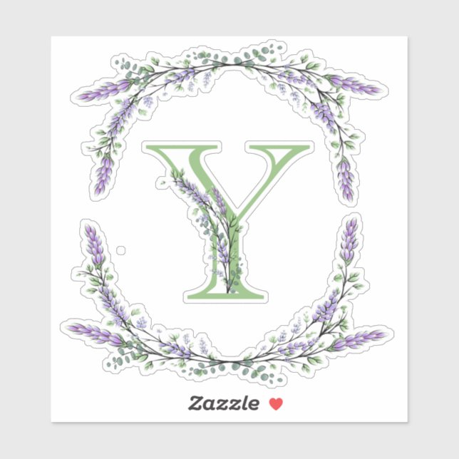 Monogram Y Lavender Eucalyptus (Sheet)