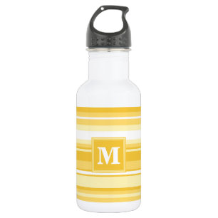 Monogram yellow stripes 532 ml water bottle