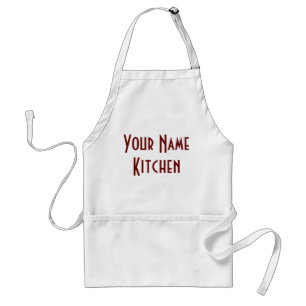 Monogram Your Name Kitchen Standard Apron