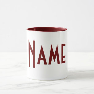 Monogram Your Name Large Letters Personalised Mug