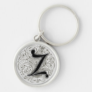 Monogram ‘Z’ in Grey - Keychain