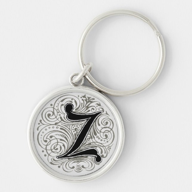 Monogram ‘Z’ in Grey - Keychain (Front)