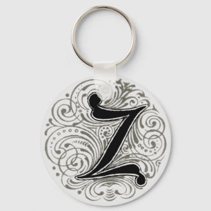 Monogram 'Z' in Grey - Keychain