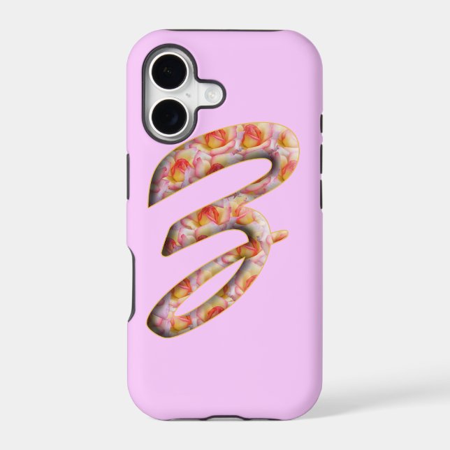 Monogram Z in Roses Pattern for Iphone 5 (Back)