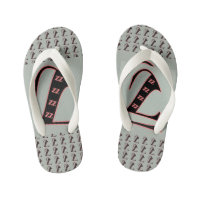 Monogram Z Kids Flip Flops